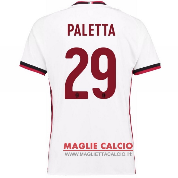 nuova maglietta ac milan 2017-2018 paletta 29 seconda